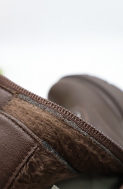 Botki damskie ocieplane na obcasie (36-41) AM7550 BROWN