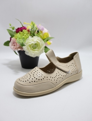 Półbuty damskie na płaskim (39-43) DX8115 BEIGE