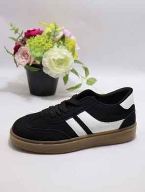 Buty sportowe damskie na płaskim (36-41) AA-77 BLACK