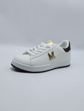 Buty sportowe damskie na płaskim (36-41) W232 WH/BROWN