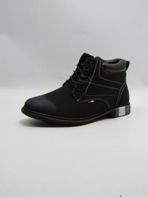 Botki męskie ocieplane (40-46) 9365-1 BLACK