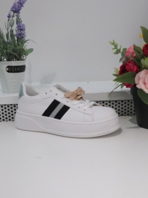 Buty sportowe damskie na płaskim (36-41) 88-88 SILVER