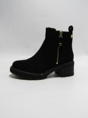 Botki damskie ocieplane na obcasie (36-41) 2610 BLACK