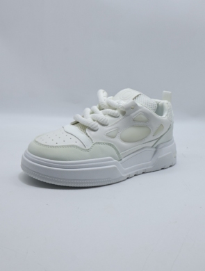 Buty sportowe damskie na płaskim (36-41) 7566 WHITE