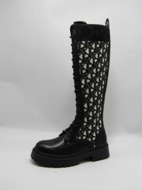 Kozaki damskie na płaskim (36-41) VR103 BLACK