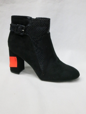 Botki damskie ocieplane na obcasie (36-41) L08-205 BLACK
