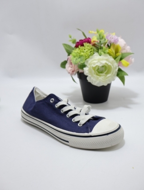 Trampki damskie na płaskim (36-41) 11035-6 NAVY