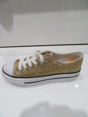 Trampki damskie na płaskim (36-41) XL35 GOLD