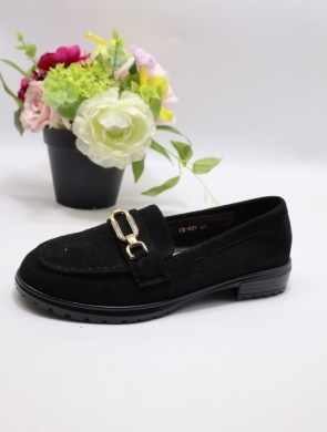 Mokasyny damskie na płaskim (36-41) FB528 BLACK