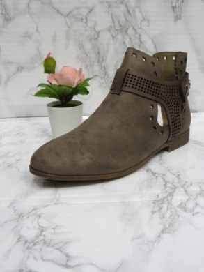 Botki damskie na płaskim (36-41) FN-228 KHAKI