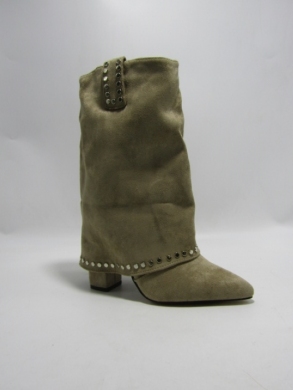 Kozaki damskie na szpilce (36-41) CLS367 KHAKI