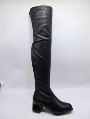 Kozaki damskie na obcasie (36-41) T2327-1 BLACK
