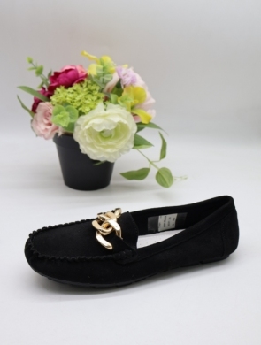 Mokasyny damskie na płaskim (36-41) 0581 BLACK