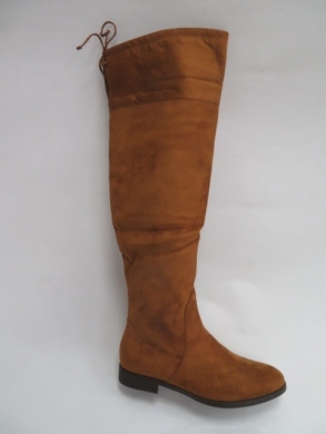 Kozaki damskie jesienne na płaskim (36-41) 8B953 CAMEL