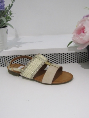 Sandały damskie na płaskim (36-41) 8095 BEIGE