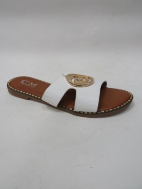 Klapki damskie na płaskim (36-41) 5126 WHITE