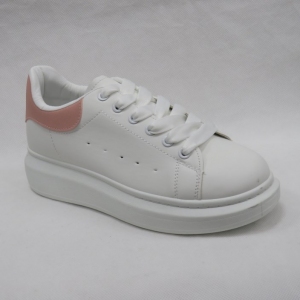 Buty sportowe damskie na płaskim (36-41) BO-632 WHITE/PINK