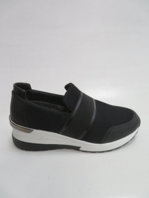Buty sportowe damskie na koturnie (36-41) 2902 BLACK
