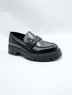 Mokasyny damskie na płaskim (36-41) 101 BLACK