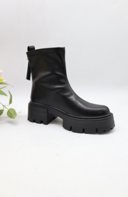 Botki damskie na obcasie (36-41) AM7566 BLACK