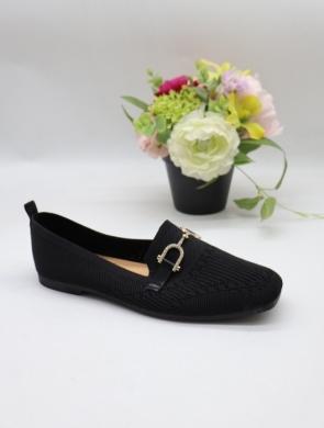 Mokasyny damskie na płaskim (36-41) PS770-9 BLACK