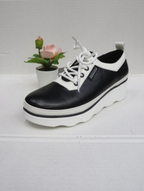 Półbuty damskie na koturnie (36-41) C72512 BLACK