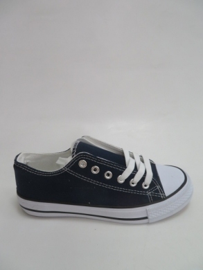 Trampki damskie na płaskim (38-42) 608-4 NAVY