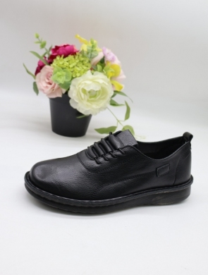 Półbuty damskie na płaskim (36-42) 25106-21 BLACK