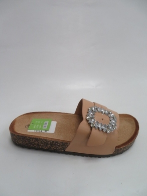 Klapki damskie na płaskim (36-41) 8075 BEIGE