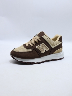 Buty sportowe damskie na płaskim (36-41) 99001 BROWN