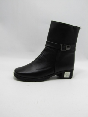 Botki damskie ocieplane na obcasie (37-42) B702 BLACK