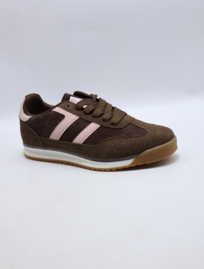 Buty sportowe damskie na płaskim (36-41) C3907 BROWN