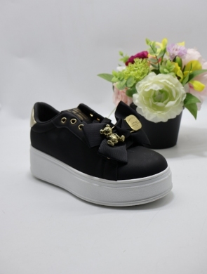 Buty sportowe damskie na płaskim (36-41) W220 BLACK