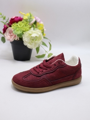 Buty sportowe damskie na płaskim (36-41) 6616 WINE