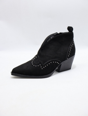 Botki damskie na obcasie (36-41) 8212 BLACK