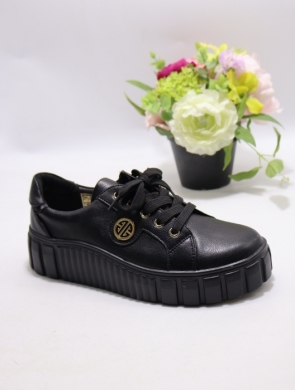 Buty sportowe damskie na płaskim (36-41) 6640 BLACK