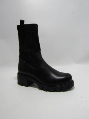 Botki damskie na płaskim (36-41) T2266-1 BLACK