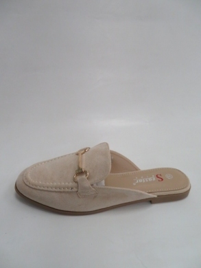 Klapki damskie na płaskim (36-41) T530 BEIGE