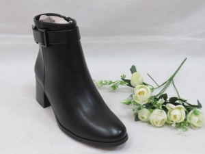 Botki damskie ocieplane na obcasie (36-41) DA69 BLACK