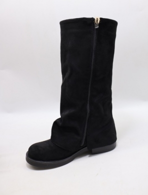 Kozaki damskie na obcasie (36-41) 1131 BLACK