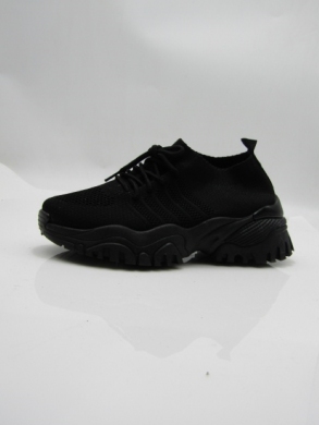 Buty sportowe damskie na płaskim (36-41) 88-69 BLACK