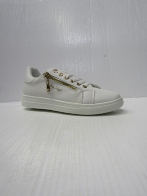 Buty sportowe damskie na płaskim (36-41) 2291-3 WHITE/GOLD