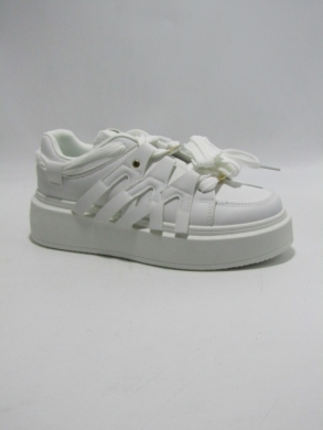 Buty sportowe damskie na płaskim (36-41) 8927 WHITE
