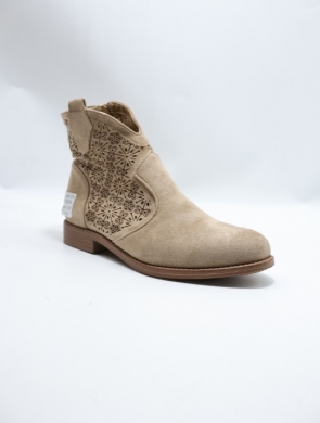 Botki damskie na płaskim (36-41) H192 KHAKI