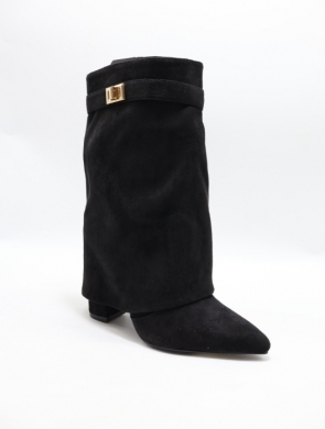 Kozaki damskie na obcasie (36-41) LA3116 BLACK
