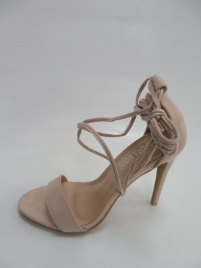 Sandały damskie na szpilce (36-41) QL-150 BEIGE
