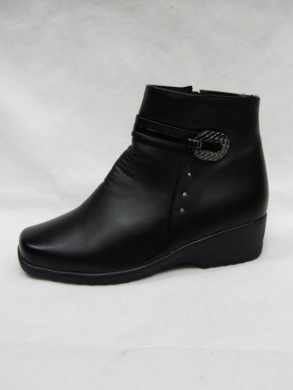 Botki damskie ocieplane na koturnie (37-42) B05 BLACK