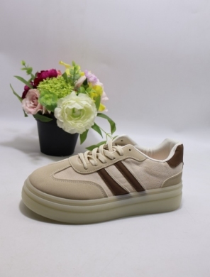 Buty sportowe damskie na płaskim (36-41) A021 BEIGE