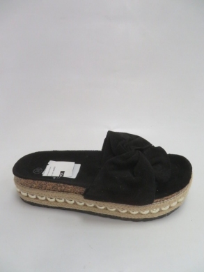 Klapki damskie na płaskim (36-41) 5532 BLACK