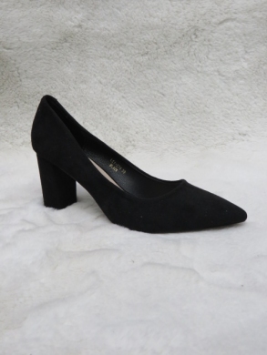 Czółenki damskie na obcasie (36-41) LE-274 BLACK